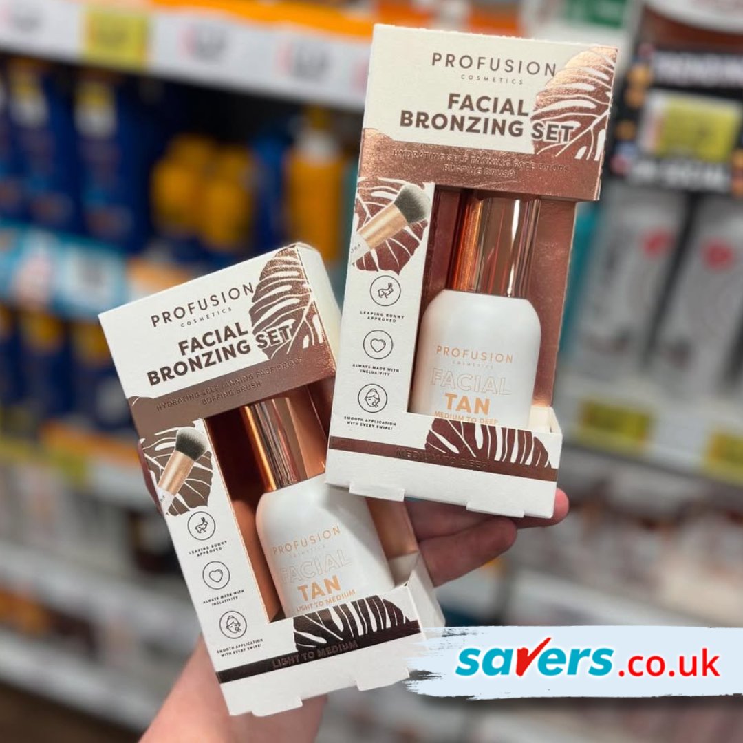 SaversHB's tweet photo. Achieve that perfect summer glow with Profusion, your secret to sculpted cheekbones and radiant warmth! ✨
SHOP NOW👉https://t.co/ieg5EVSsTA
#bronzing #savers #savershaul #savershb #profusion https://t.co/7YwIQsKBMm