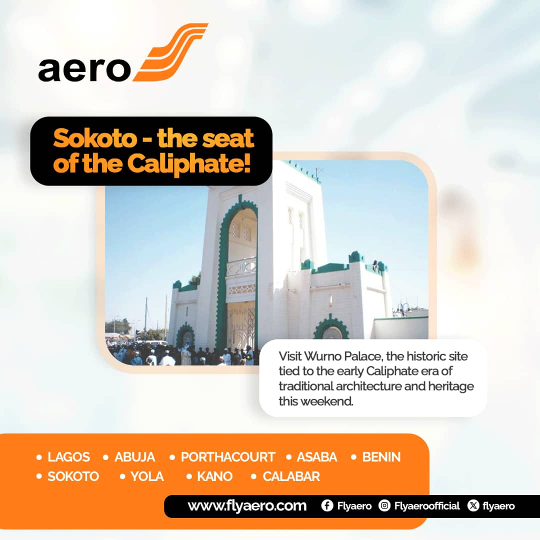 Chidozie Uzoezie (@chidoziemario) on Twitter photo Want to visit Wurno Palace, the historic site tied to the early Caliphate era of traditional architecture and heritage?
<a href="/flyaero/">Aero Contractors</a> can take you there!
Book your flight to Sokoto at flyaero.com Want to visit Wurno Palace, the historic site tied to the early Caliphate era of traditional architecture and heritage?
<a href="/flyaero/">Aero Contractors</a> can take you there!
Book your flight to Sokoto at flyaero.com