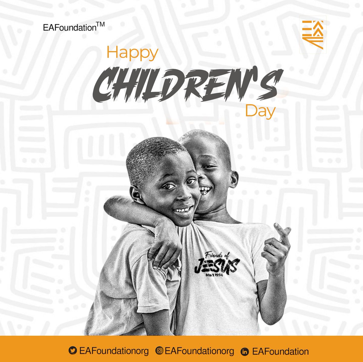 EAFoundationorg's tweet photo. Wishing all the amazing kids out there a Happy Children's Day🎉❤️. May your day be filled with joy, laughter, and endless adventures. You're our future stars—keep shining https://t.co/0OnvsrWFvi