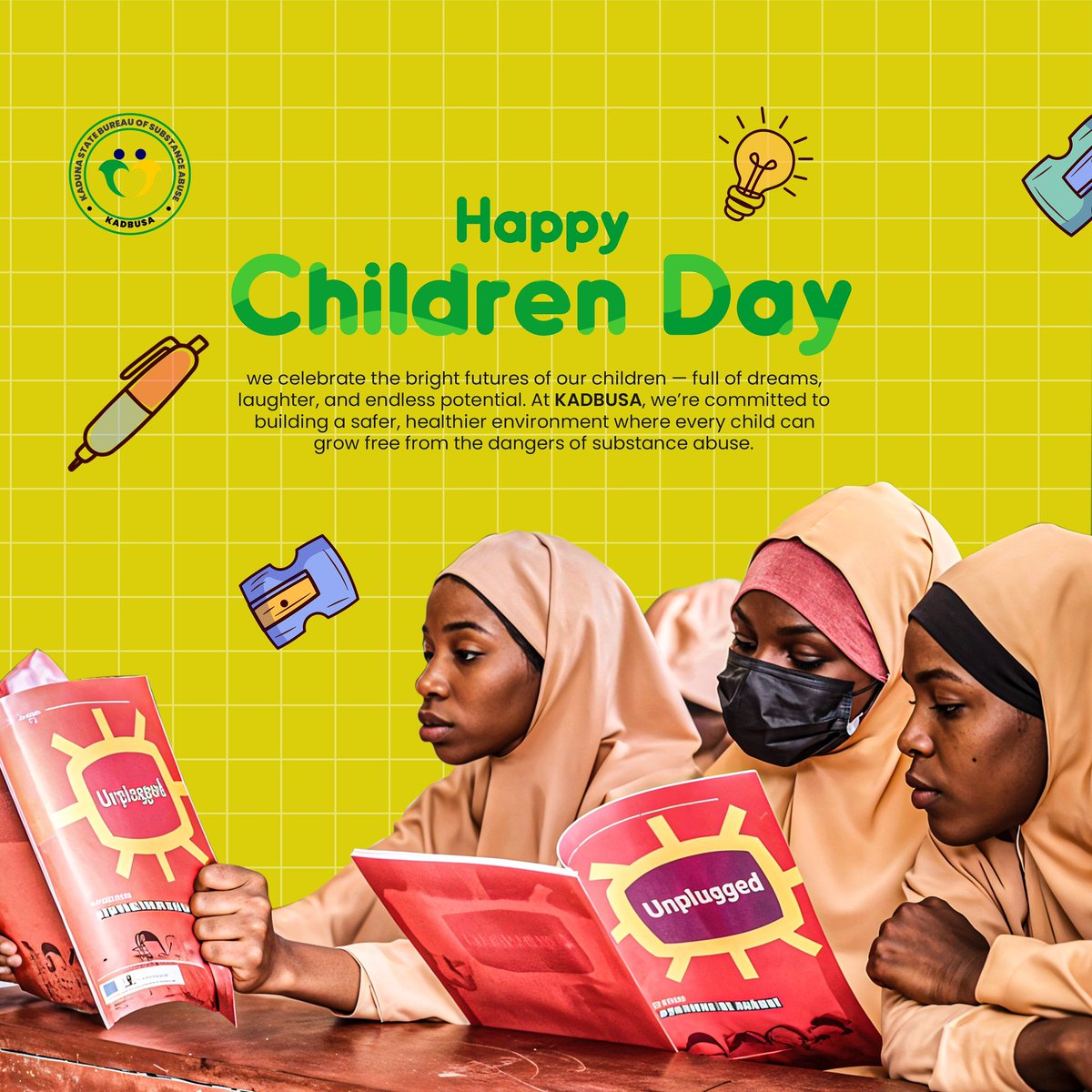 We’re creating a safer world where every child can learn, grow, and thrive free from the dangers of substance abuse.
Together, let’s build a brighter future, one child at a time.
Happy Children’s Day