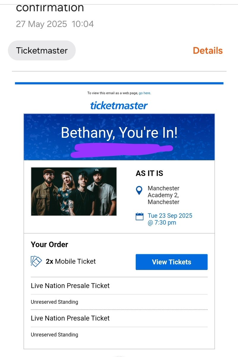 BethIsOkay_'s tweet photo. We are so back!! @ASITISofficial see you in Manchester🧡 https://t.co/F7I1zd49LR