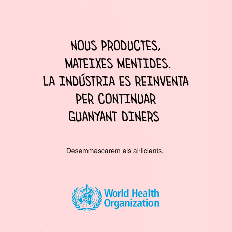 salutcat's tweet photo. 🌍 En el Dia Mundial Sense Tabac ens alineem amb el missatge de @WHO, i posem en relleu els perills dels nous formats com les cigarretes electròniques, que són la porta d'entrada al tabac convencional.

🚭 Nous productes, mateixes mentides.
#DiaMundialSenseTabac