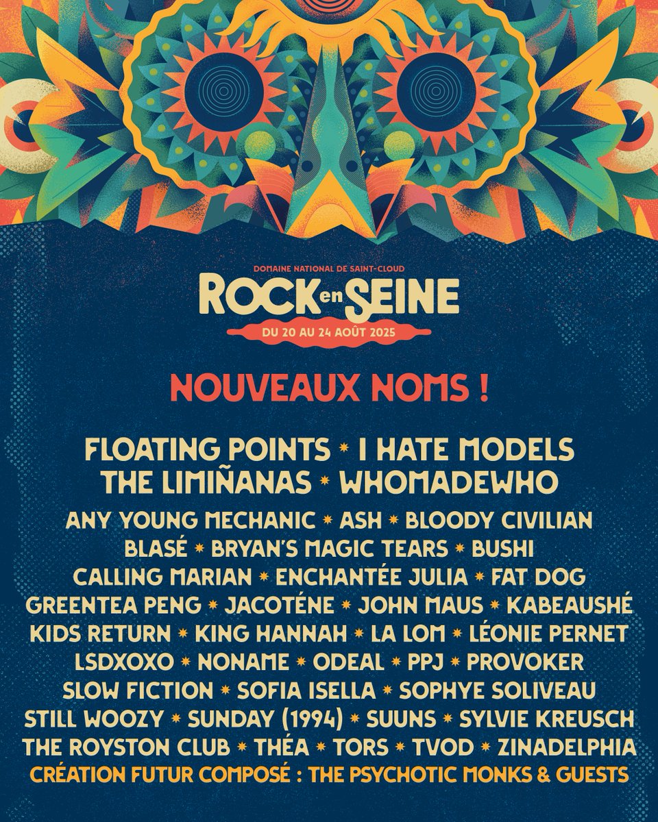 ☄️🪲 ANNONCE DE PROGRAMMATION (PRESQUE) COMPLÈTE 🪲☄️

Tu pensais qu’on allait tout garder pour nous ? Découvre la programmation de cette édition 2025 et rendez-vous la semaine prochaine pour découvrir les derniers artistes Club Avant Seine ! 😎👇 #RES25