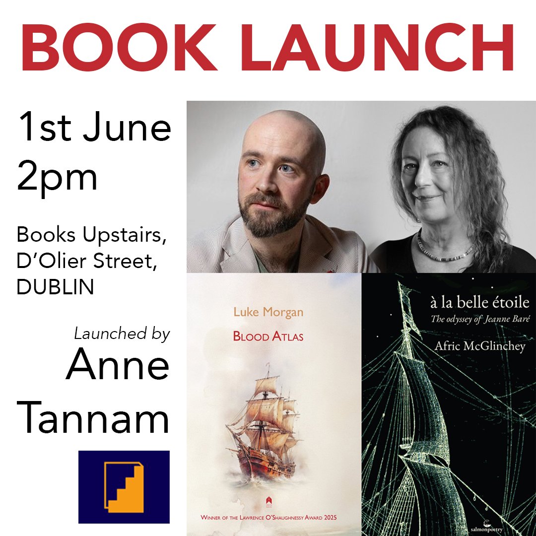 Luke Morgan (@lukemorganpoet) on Twitter photo Join us this Sunday 1st of June at <a href="/BooksUpstairs/">Books Upstairs</a>, Dublin! Free admission. Both books launched by <a href="/AnneTannam/">Anne Tannam</a>. Please spread the word!
<a href="/itosha/">Afric McGlinchey</a>
<a href="/ArlenHouse/">Alan Hayes : Arlen House</a>
<a href="/poetryireland/">Poetry Ireland / Éigse Éireann</a> Join us this Sunday 1st of June at <a href="/BooksUpstairs/">Books Upstairs</a>, Dublin! Free admission. Both books launched by <a href="/AnneTannam/">Anne Tannam</a>. Please spread the word!
<a href="/itosha/">Afric McGlinchey</a>
<a href="/ArlenHouse/">Alan Hayes : Arlen House</a>
<a href="/poetryireland/">Poetry Ireland / Éigse Éireann</a>