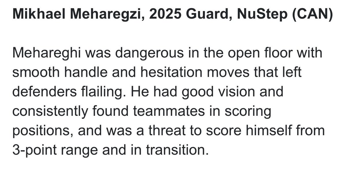 Appreciate the write up <a href="/madehoops/">MADE Hoops</a> 
<a href="/NuStepBallers/">NuStep Basketball Academy</a>