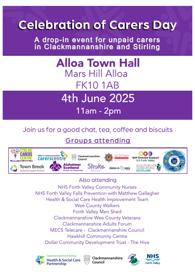Young Adult Carers - Falkirk & Clacks (@yac_fccc) on Twitter photo 👋Pop along next wednesday and say hello as we'll be at <a href="/ClacksCouncil/">Clackmannanshire Council</a>'s Celebration of Carers Day!
⬇All the information is on the poster below... 👋Pop along next wednesday and say hello as we'll be at <a href="/ClacksCouncil/">Clackmannanshire Council</a>'s Celebration of Carers Day!
⬇All the information is on the poster below...