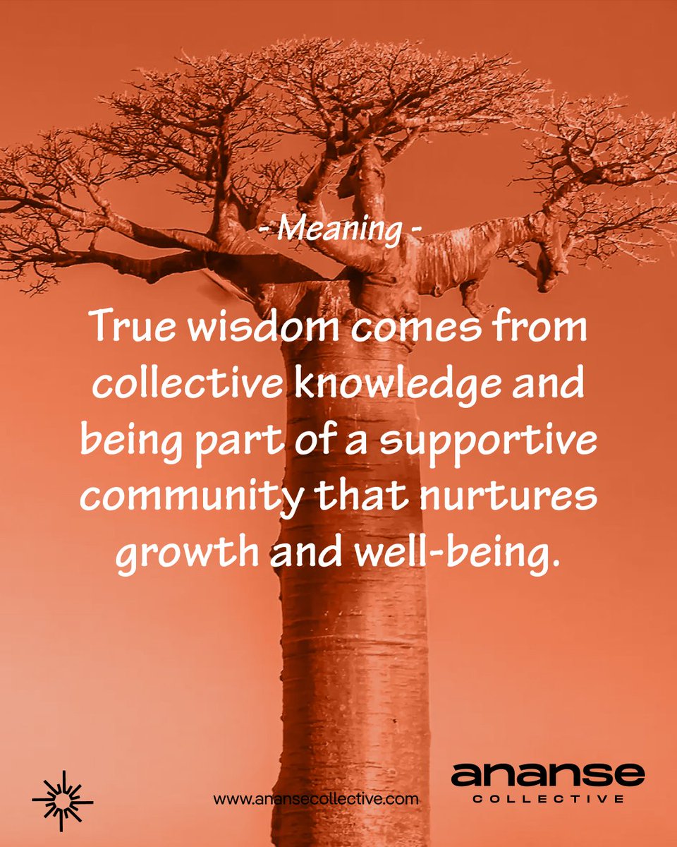 AnanseCollectiv's tweet photo. *Wisdom is like a baobab tree; no one person can embrace it alone.” 🌳
... African Proverb

This is more than just a saying... it’s a reminder.

#AnanseCollective #AfricanProverbs #BaobabWisdom #CreativeAfrica #BrandAfrica #StorytellingMatters #WisdomInDesign https://t.co/DLTnXXpE2v