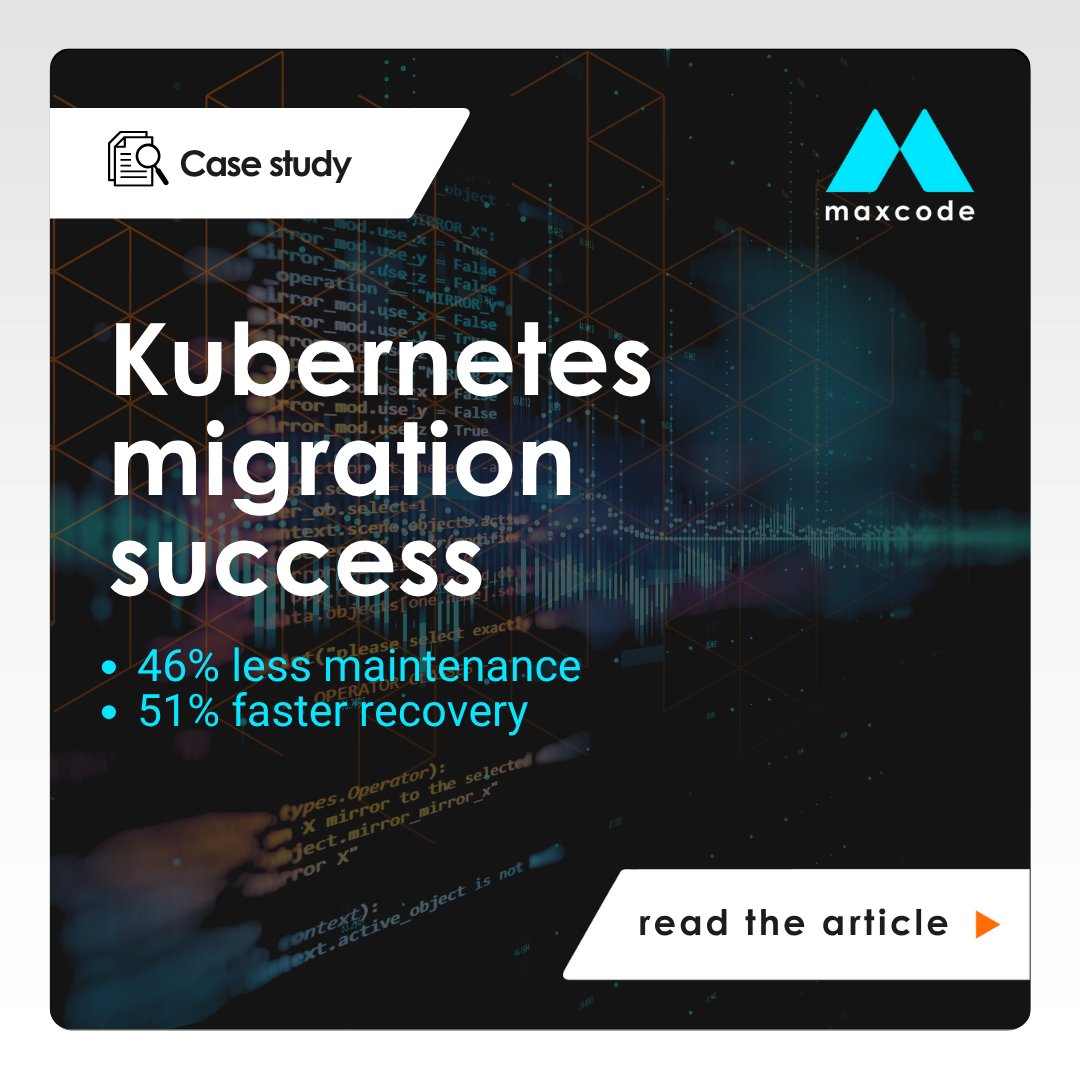 6 deployment methods → 1 #Kubernetes solution 
Our client's DevOps transformation: 
✅ 46% less maintenance time 
✅ 51% faster recovery 
✅ 20% faster deployments
From chaos to streamlined operations in one migration.
Read how we did it: bit.ly/3Wcc3OG
#DevOps