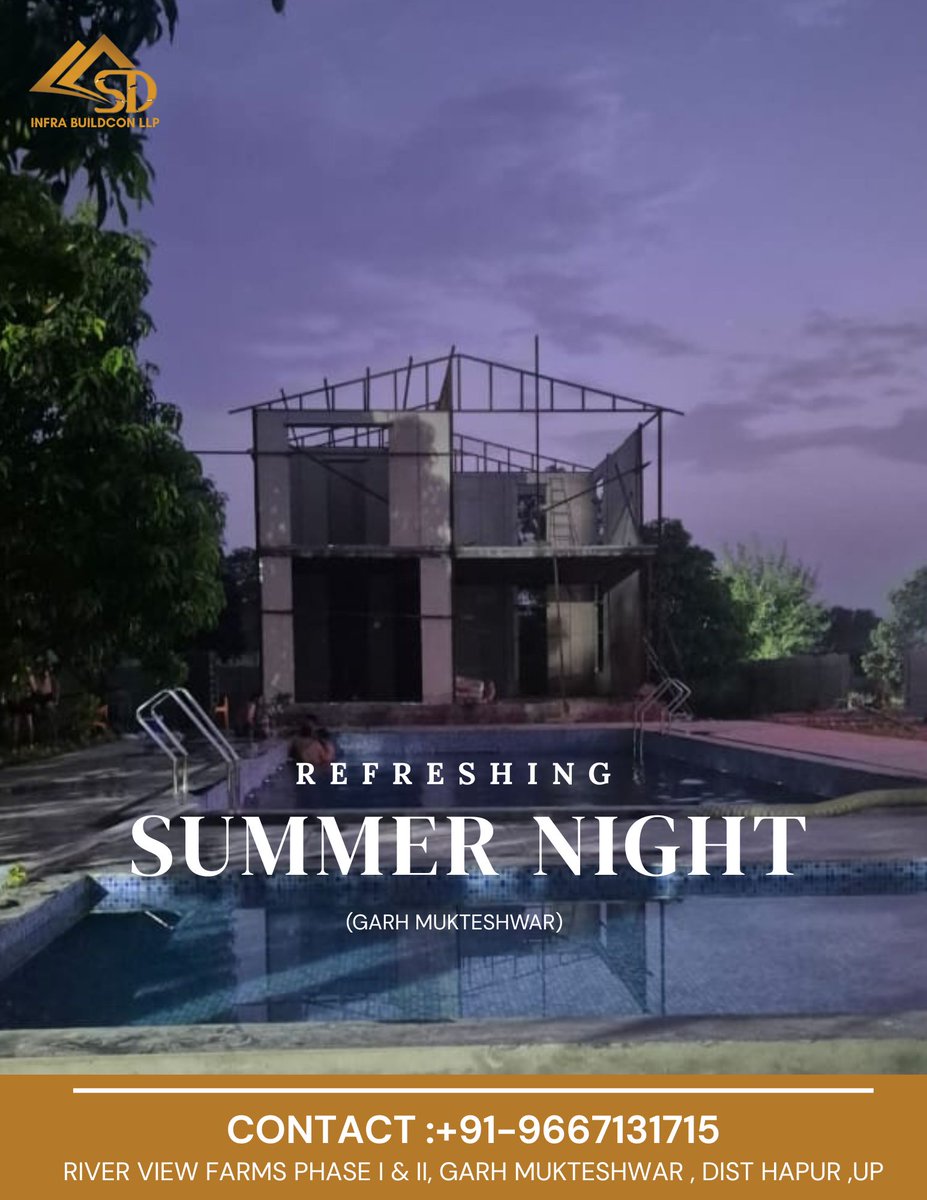 stdinfranoida's tweet photo. 🌿 Looking for the Perfect Summer Night? 🌿
Escape the city and unwind by the riverside at River View Farmhouse – where nature meets comfort! 🌊
📍 Book your stay now and experience the magic of staycation like never before!
📞 9667131715 | 📩 DM us
#RiverViewFarmhouse https://t.co/TPkzo0CgRR