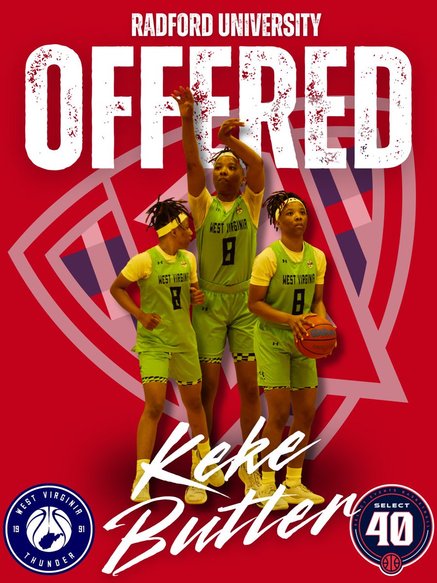 West Virginia Thunder S40 17U (Perry) (@wvthunders4017u) on Twitter photo Ke’adriah Butler ‘26 ( <a href="/cbg_driah/">ke’adriah butler .</a> ) has picked an offer from Radford University!
#WVThunderFam | ⚡️⚡️ Ke’adriah Butler ‘26 ( <a href="/cbg_driah/">ke’adriah butler .</a> ) has picked an offer from Radford University!
#WVThunderFam | ⚡️⚡️