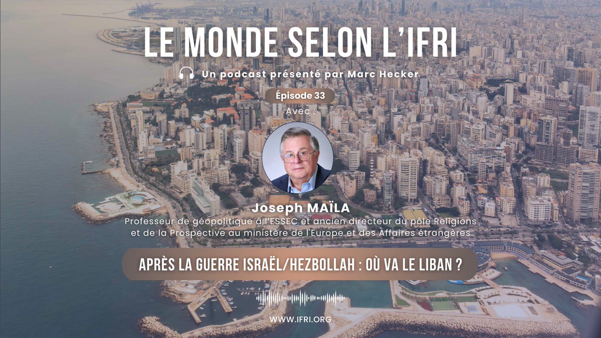 [🎧À écouter] Après la guerre Israël/Hezbollah : où va le Liban ? 🇱🇧

🚨Nouvel épisode du #podcast "Le monde selon l'Ifri", avec Joseph Maïla, professeur de géopolitique à l'<a href="/essec/">ESSEC Business School</a> et ancien directeur du pôle Religions et de la Prospective <a href="/francediplo/">France Diplomatie 🇫🇷🇪🇺</a>.

➡️ifri.org/fr/audio-le-mo…