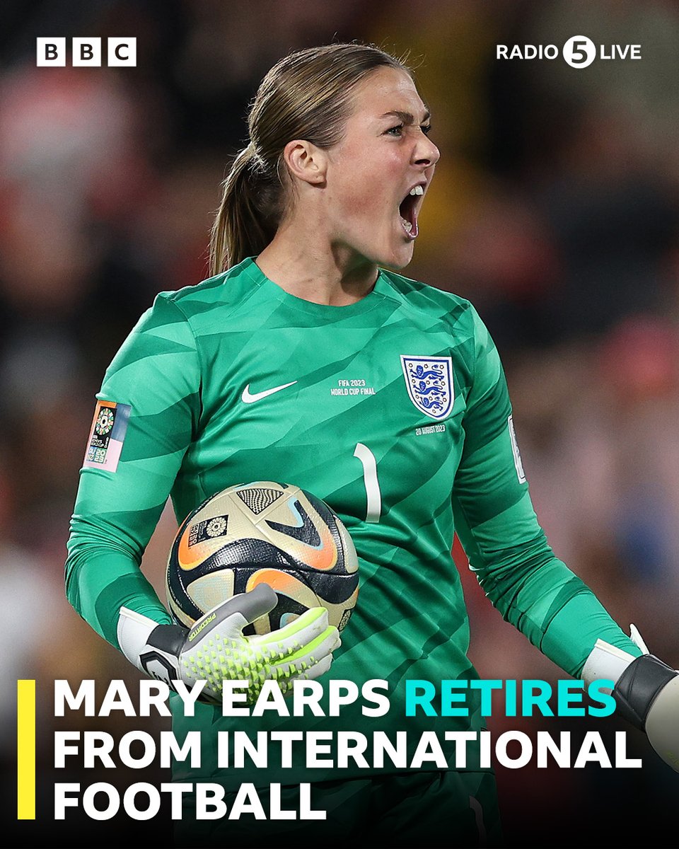 Big news out of the Lionesses' camp this morning 👇

Mary Earps has retired from international football, five weeks before the start of the Euros this summer 🦁

#BBCFootball #Lionesses