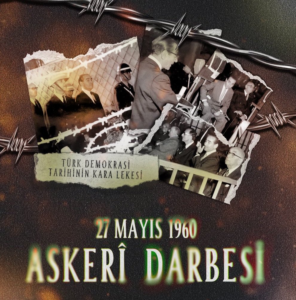 Demokrasi tarihimizin kara lekelerinden biri olan, millet iradesine karşı gerçekleştirilen 27 Mayıs 1960 darbesinin yıl dönümünde, merhum Başbakanımız Adnan Menderes’i ve yol arkadaşları Hasan Polatkan ile Fatin Rüştü Zorlu’yu saygı ve rahmetle anıyorum.