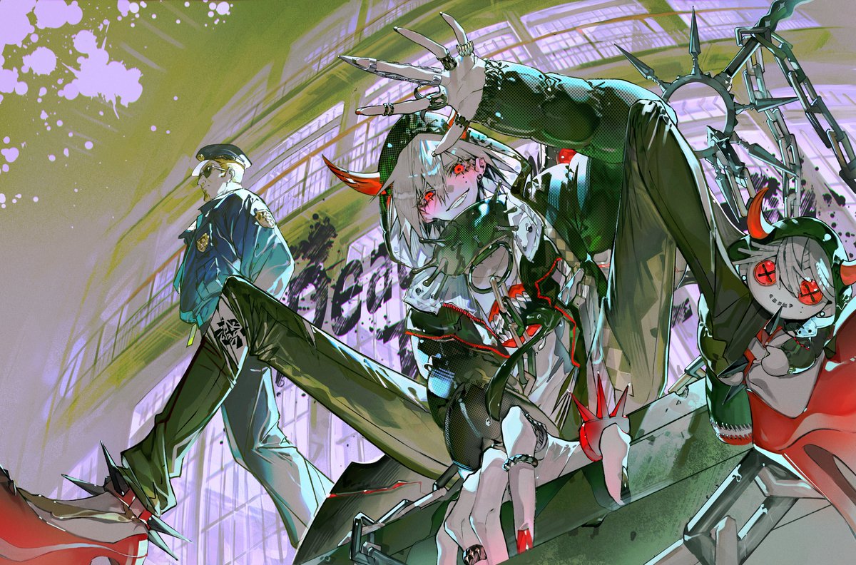 『Deadly Escape: Identity』

（趣味で描いたFAです）

  #リバースブルーxリバースエンド 
#リバxリバ