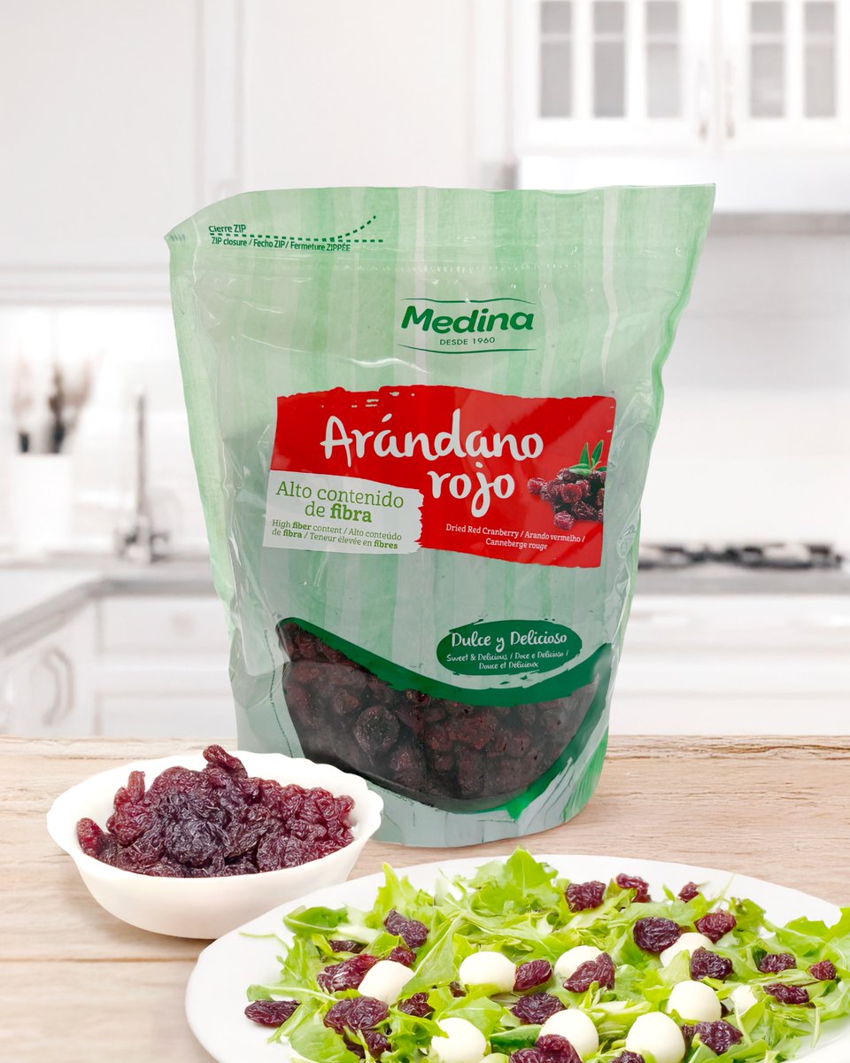 ¿Listos para una explosión de sabor y bienestar?🤩 

Nuestros Arándanos Rojos de Frutos Secos Medina son la combinación perfecta de dulce y delicioso, ¡y además son ricos en fibra! Ideales para tus ensaladas, yogures o simplemente como un snack saludable.

¿Cómo los disfrutas tú?