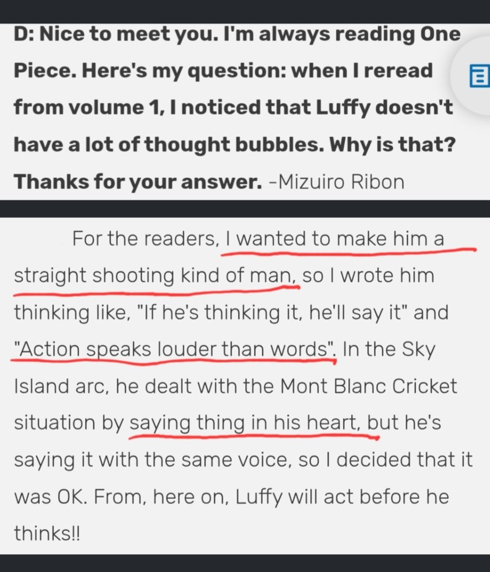 โ๐๐๐ฃ๐ฃ๐ช ๐ (@luffywhatelse) on Twitter photo <a href="/p1nkbatman/">MIKA is eating WANO</a> We already received an explanation by Oda for that, in a sbs from volume 54 in 2009.
For those who usually replies that it's because "Luffy is too stupid", no he's not, it's them not knowing stuff, lol <a href="/p1nkbatman/">MIKA is eating WANO</a> We already received an explanation by Oda for that, in a sbs from volume 54 in 2009.
For those who usually replies that it's because "Luffy is too stupid", no he's not, it's them not knowing stuff, lol