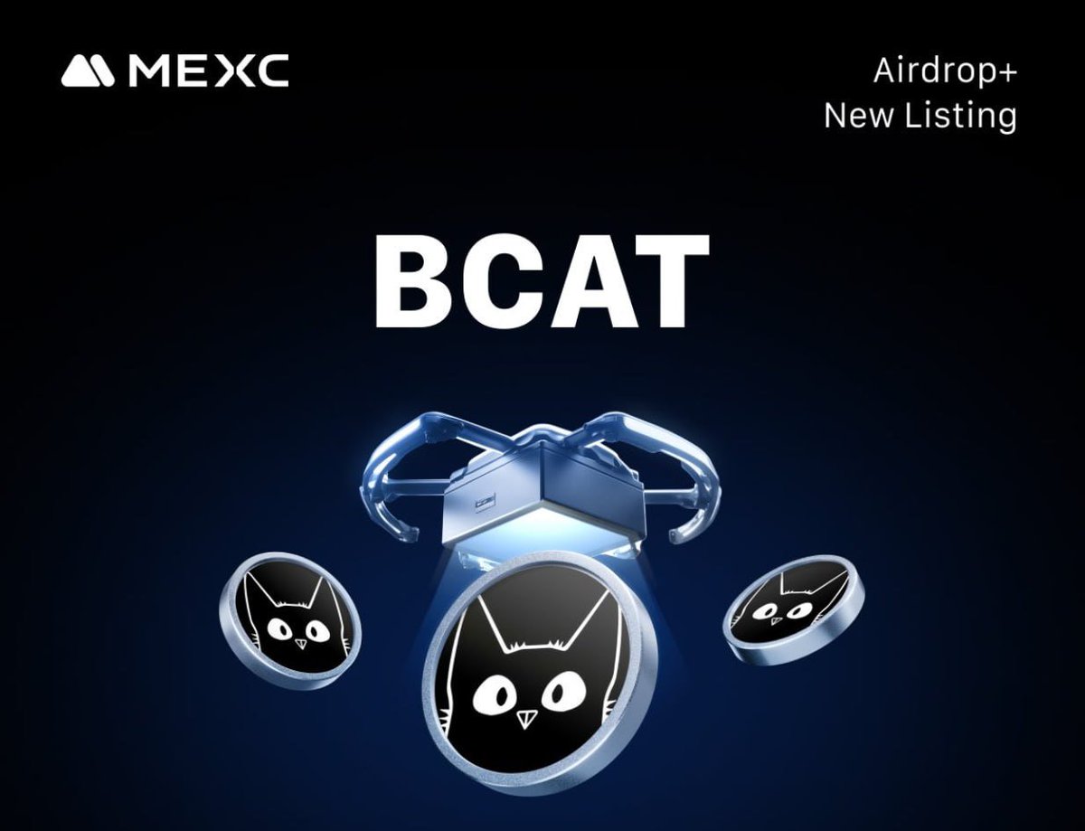 💵Our MEXC Airdrop Is Live!

Participate in our MEXC CEX #Airdrop and earn 2 BCAT (~$6) tokens.

Airdrop:
t.me/BlackCATMEXCAi…

Airdrop rewards may be distributed to winners within 72 hours.

The top 100 referrals will each get more BCAT tokens.

#MEXC #Airdrop6 #Airdrop