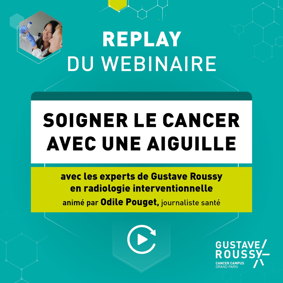 Gustave Roussy (@gustaveroussy) on Twitter photo La radiologie interventionnelle en cancérologie 💻
Découvrez le replay du webinaire, organisé lors de la Semaine de la recherche clinique à <a href="/GustaveRoussy/">Gustave Roussy</a>.
Un séminaire en ligne animé par <a href="/OdilePouget/">Pouget Odile</a>, journaliste santé, et avec les experts de l'Institut en radiologie La radiologie interventionnelle en cancérologie 💻
Découvrez le replay du webinaire, organisé lors de la Semaine de la recherche clinique à <a href="/GustaveRoussy/">Gustave Roussy</a>.
Un séminaire en ligne animé par <a href="/OdilePouget/">Pouget Odile</a>, journaliste santé, et avec les experts de l'Institut en radiologie