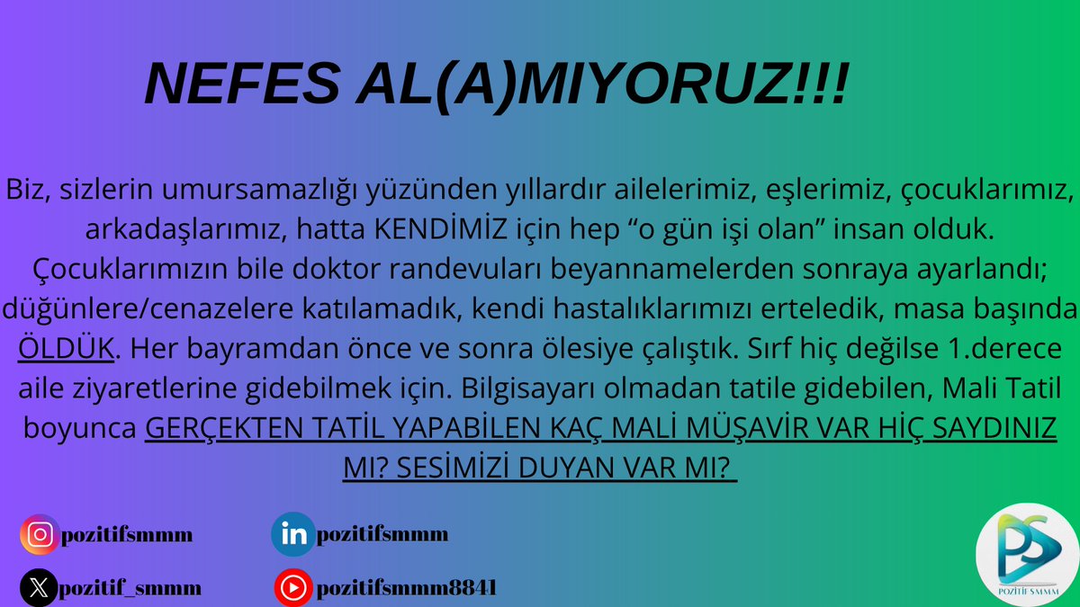 NEFES AL(A)MIYORUZ!!!
<a href="/ylmaz_ercn/">Ercan YILMAZ Ⓜ️Ⓜ️ - Pozitif Smmm</a> @H_NazanKanmaz <a href="/Cammusavirlik/">DURAN ÇAM - Ⓜ️Ⓜ️ PozitifSMMM</a> <a href="/sozbays/">sema ozbay</a> <a href="/zaferbirben/">zafer birben</a>