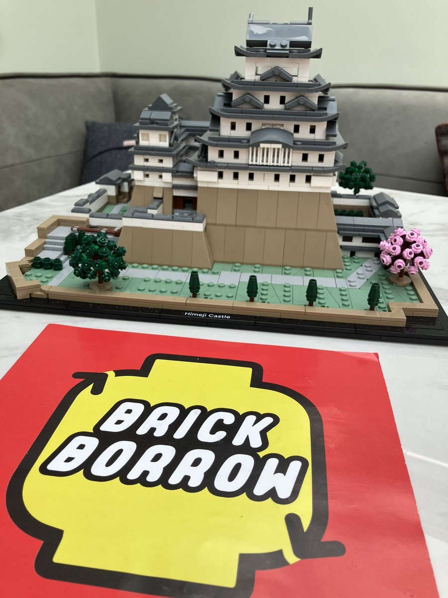 My latest <a href="/BrickBorrow/">Brick Borrow</a> build complete. Himeji Castle. Fiddly, but a great end result.