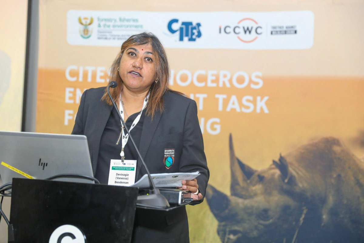 ICCWC_WFC's tweet image. The @CITES Rhinoceros Enforcement Task Force meeting kicked off yesterday in beautiful Pretoria, South Africa, hosted by @environmentza with support from #ICCWC 🦏

Guided by CITES Decision 19.120, meeting participants will be sharing their expertise to strengthen the global…