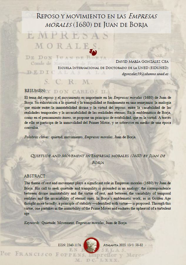 ¡Nuevo número de la revista Atalanta! 🥁

Dedicado a la memoria de la profesora Mercedes de los Reyes (R.I.P), este volumen relee el mito de Dafne en el «El Amor enamorado» de Lope, descubre la comedia «El apóstol de Salamanca» o cómo trata Juan de Borja el movimiento y reposo.