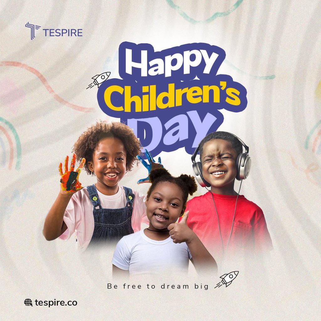 Become everything you dream of
Be free to dream big.

Happy Children's Day! 

#happychildrensday #may27 #tespire #edtech