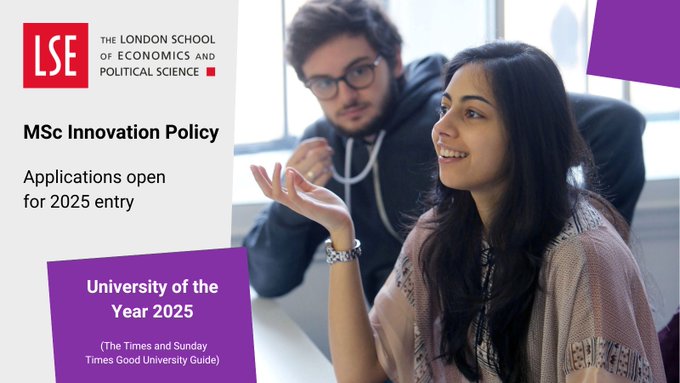 LSE Geography & Environment (@lsegeography) on Twitter photo Why study a masterโs in innovation policy ๐ค? <a href="/StudyLSE/">Study at LSE</a>
From practical, hands-on learning to impactful career paths - read all about our world-leading masterโs programme in <a href="/TopUnis/">QS Top Universities</a> new article ๐
zurl.co/YOJGB Why study a masterโs in innovation policy ๐ค? <a href="/StudyLSE/">Study at LSE</a>
From practical, hands-on learning to impactful career paths - read all about our world-leading masterโs programme in <a href="/TopUnis/">QS Top Universities</a> new article ๐
zurl.co/YOJGB