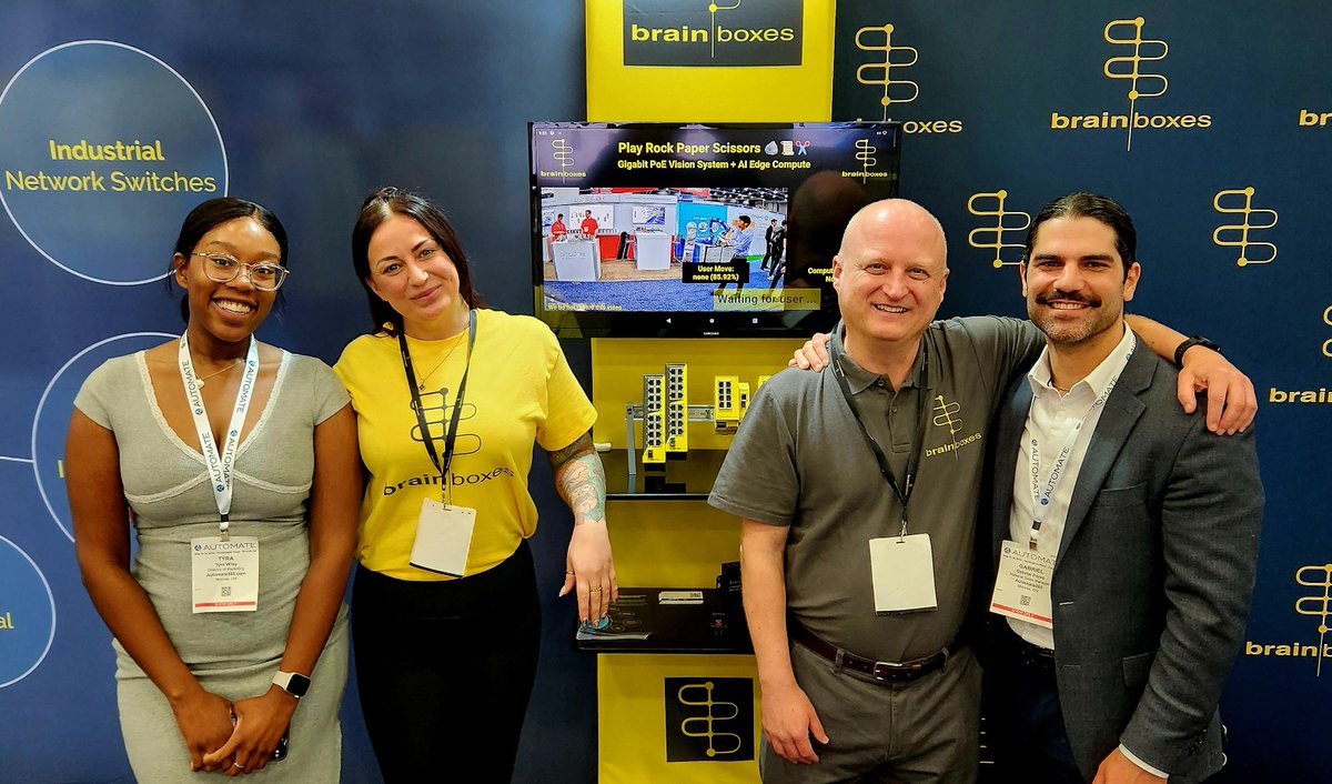 brainboxes_ltd's tweet image. What an incredible week we had at #Automate2025🤖

A huge thank you to everyone who stopped by our booth &amp;amp; shared memorable moments with us, we look forward to reconnecting soon 👋

#PoEGigabit #PureEmbedded #Gigabit #DigitalTransformation #EthernetSwitches #IndustrialAutomation