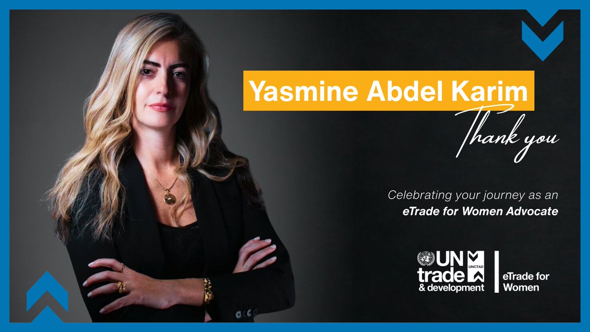 From regional events to the global stage, Yasmine Abdel Karim has championed women digital entrepreneurs throughout her two-year mandate as an #eTradeforWomen Advocate. 

👏 We’re grateful for her leadership!
