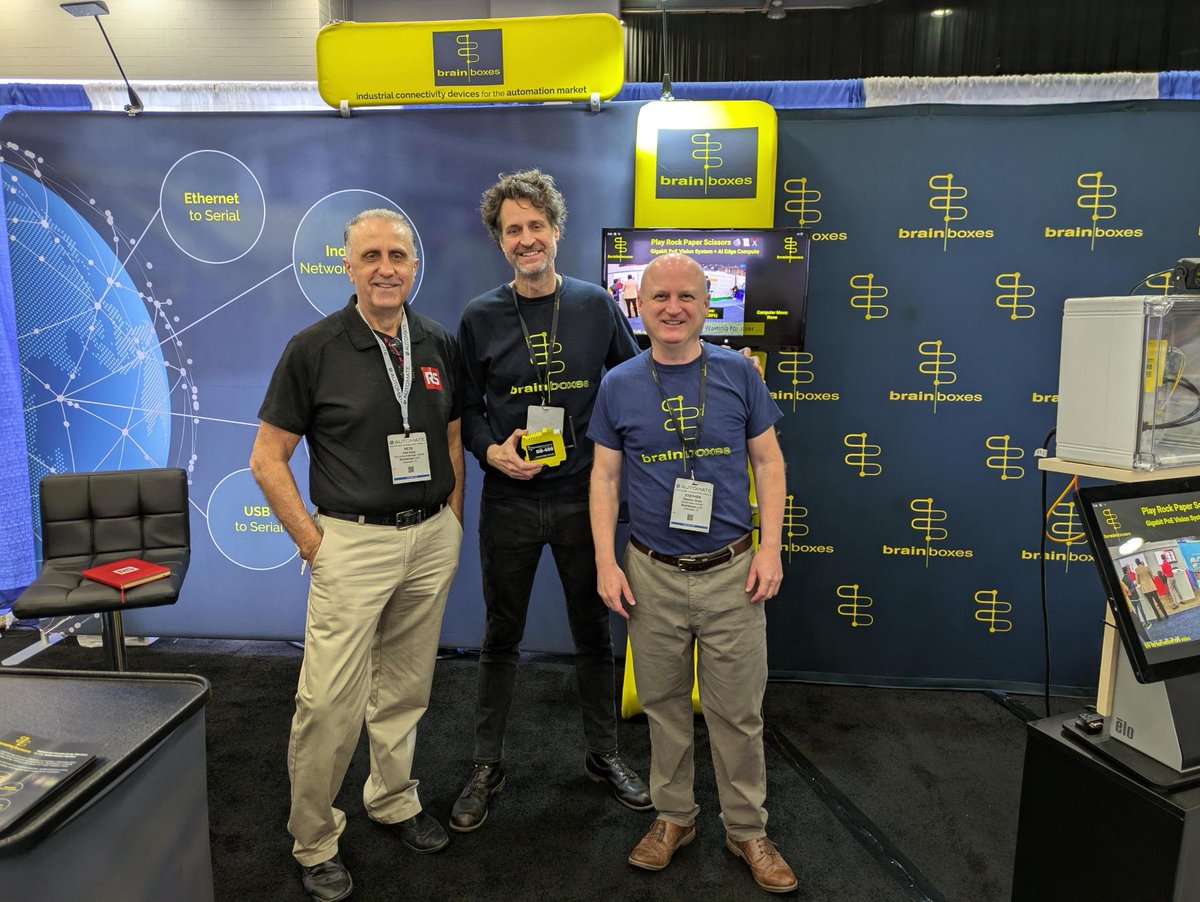 brainboxes_ltd's tweet image. What an incredible week we had at #Automate2025🤖

A huge thank you to everyone who stopped by our booth &amp;amp; shared memorable moments with us, we look forward to reconnecting soon 👋

#PoEGigabit #PureEmbedded #Gigabit #DigitalTransformation #EthernetSwitches #IndustrialAutomation