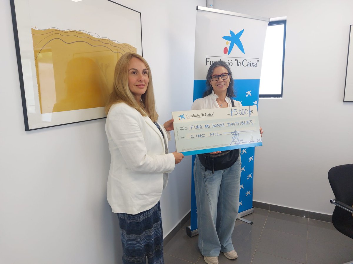 La oficina de CaixaBank de Castelldefels nos conceden 5.000 € para fortalecer el Proyecto Cercle.

nosomosinvisibles.org/la-oficina-de-…

nosomosinvisibles.org/cercle-project/