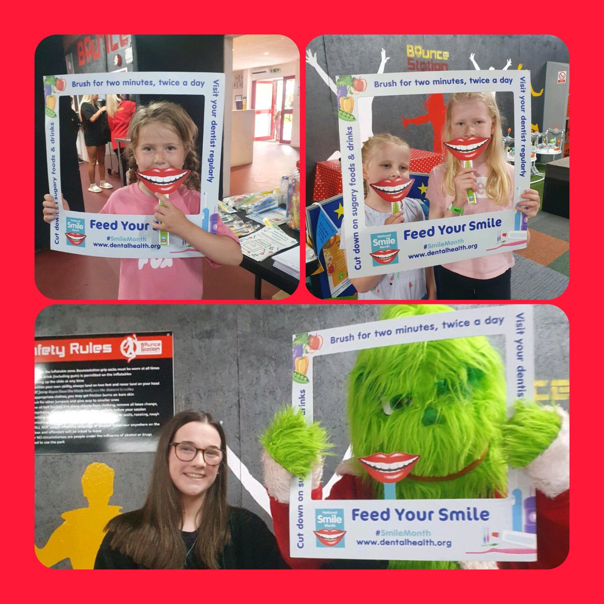 Helen was at Bouncestation Irvine on Saturday for National Smile Month! Thanks to everyone who came over. It was a busy one 🙌😁🦷🌟

#oralhealthimprovement #smilemonth #Childsmile #Ayrshire