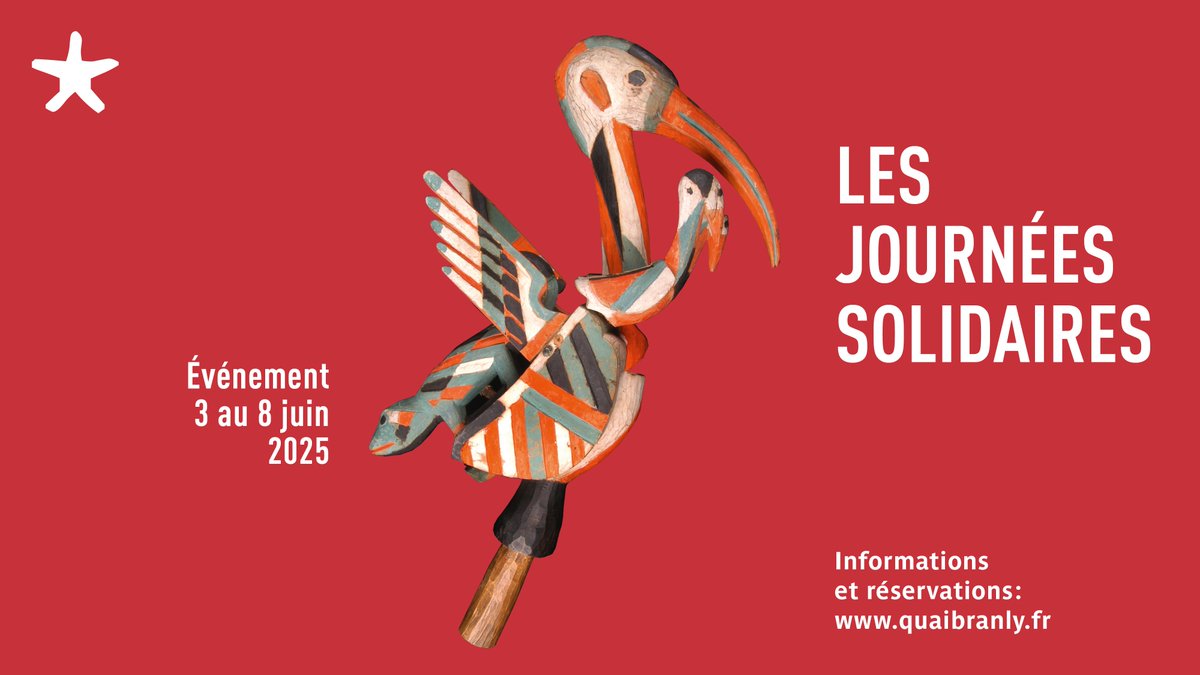 musée du quai Branly - Jacques Chirac (@quaibranly) on Twitter photo #LesJournéesSolidaires
🤝 Ateliers, table ronde pour les professionnels, points témoins en partenariat avec <a href="/AssoAurore/">Association Aurore</a> et le <a href="/GroupeSOS/">Groupe SOS</a> , concerts, performances musicales…
☀️ Du 3 au 8 juin, venez fêter le vivre ensemble au musée !
ℹ️ Plus d'infos 👉 bit.ly/3YTfgDf #LesJournéesSolidaires
🤝 Ateliers, table ronde pour les professionnels, points témoins en partenariat avec <a href="/AssoAurore/">Association Aurore</a> et le <a href="/GroupeSOS/">Groupe SOS</a> , concerts, performances musicales…
☀️ Du 3 au 8 juin, venez fêter le vivre ensemble au musée !
ℹ️ Plus d'infos 👉 bit.ly/3YTfgDf