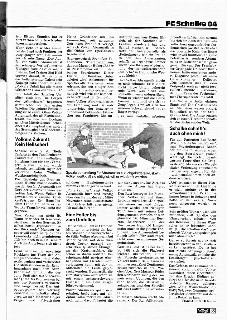 kicker_fuma's tweet photo. "Volker Abramczik - Sein Leben hing an einem Faden"

(Aus: Fuma Januar/Februar 1983)

#abramczik #volker #abi2 #s04 #rwe #botd #happybirthday https://t.co/ePS7bN42sq