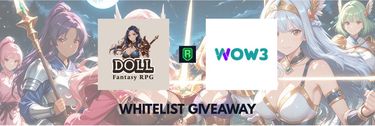 WOW3 - Ronin Portfolio Tracker (@wow3_official) on Twitter photo 🚨 10 WL SPOTS giveaway for <a href="/DollsOnRonin/">Doll Fantasy RPG</a> 🎟
✅ How to Participate:
1️⃣ Follow: <a href="/WOW3_Official/">WOW3 - Ronin Portfolio Tracker</a> <a href="/DollsOnRonin/">Doll Fantasy RPG</a>
<a href="/ronencoin/">Ronen Mining Network ✳️</a>
2️⃣ Like & Retweet ♥️
3️⃣ Tag 3 gamer friends 👇
4️⃣ Drop your Ronin address (no RNS)
🎯 Winners announced in 24 Hours
Join WOW3 Discord for more opportunities 🚨 10 WL SPOTS giveaway for <a href="/DollsOnRonin/">Doll Fantasy RPG</a> 🎟
✅ How to Participate:
1️⃣ Follow: <a href="/WOW3_Official/">WOW3 - Ronin Portfolio Tracker</a> <a href="/DollsOnRonin/">Doll Fantasy RPG</a>
<a href="/ronencoin/">Ronen Mining Network ✳️</a>
2️⃣ Like & Retweet ♥️
3️⃣ Tag 3 gamer friends 👇
4️⃣ Drop your Ronin address (no RNS)
🎯 Winners announced in 24 Hours
Join WOW3 Discord for more opportunities