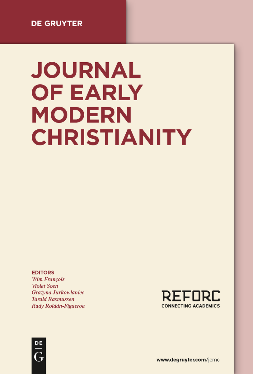 REFORConsortium's tweet image. Volume 12, issue 1 of the Journal of Early Modern Christianity is out! It is a special issue on Conversions and Lutheranism in Early Modern Central Europe.
Guest Editors: Benedikt Brunner, Martin Christ and Richard Kirwan.
reforc.com/news/volume-12…