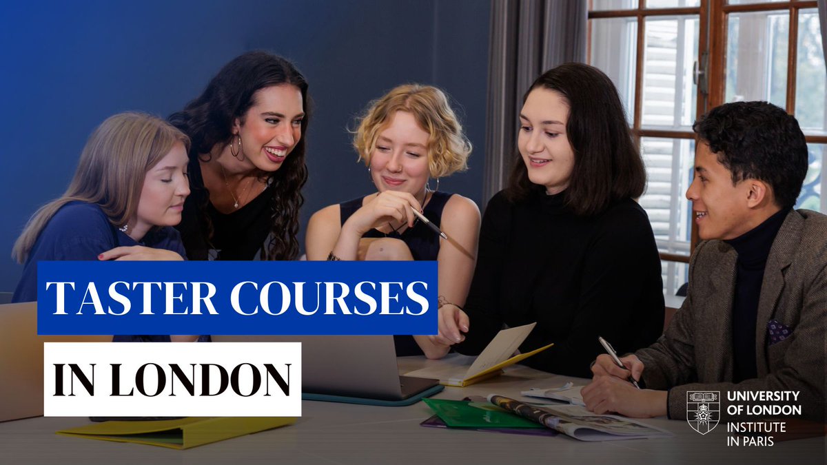 We've got one month until the University of London Institute in Paris in-person taster event in London! 

Curious about our undergraduate programmes at the University of London Institute in Paris? Don't miss our taster courses in London on 27 June 2025: bit.ly/3QP90bD