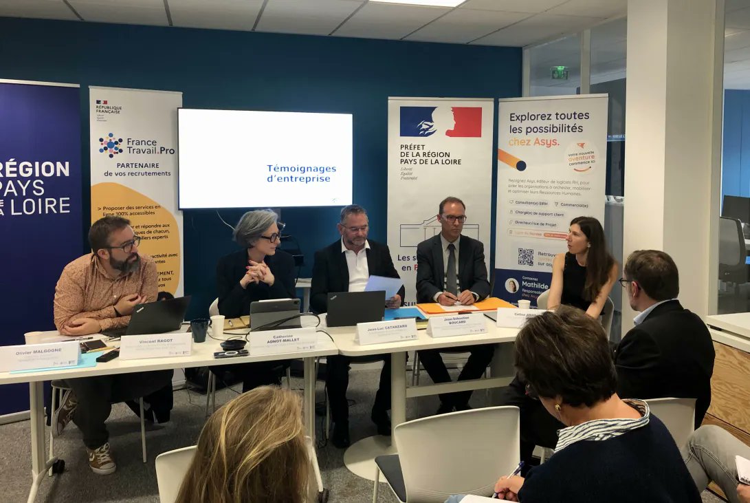 France Travail Pays de la Loire (@ftravail_pdl) on Twitter photo #BMO2025
Des entreprises engagés avec <a href="/FranceTravail/">France Travail</a> partagent leurs solutions pour recruter 👇
- Chantiers de l’Atlantique : formations, immersions, passerelles navales
- Transports Malgogne : formations sur-mesure, événements emploi
- ASYS : MRS, POEI, ancrage numérique #BMO2025
Des entreprises engagés avec <a href="/FranceTravail/">France Travail</a> partagent leurs solutions pour recruter 👇
- Chantiers de l’Atlantique : formations, immersions, passerelles navales
- Transports Malgogne : formations sur-mesure, événements emploi
- ASYS : MRS, POEI, ancrage numérique