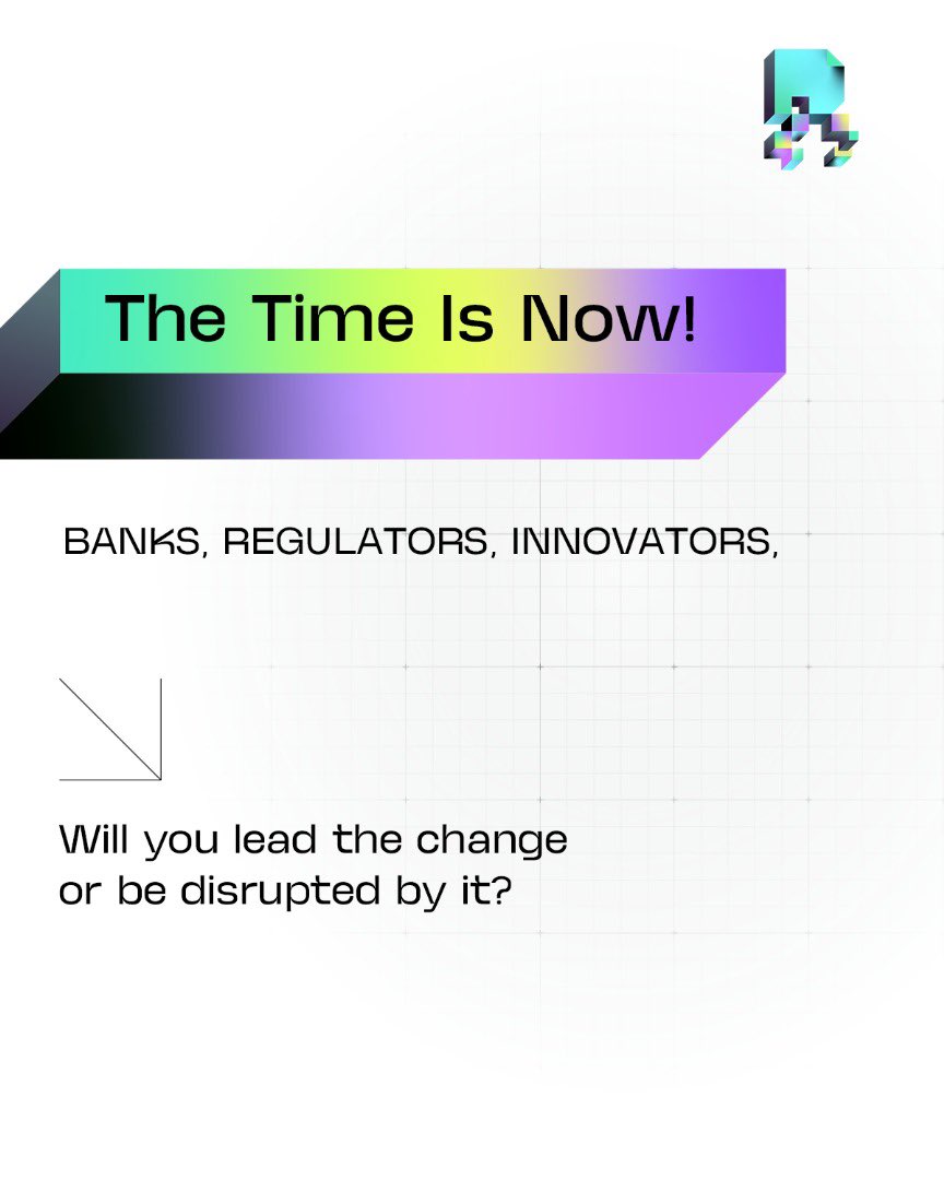 Regblockchain_'s tweet photo. Banks. Regulators. Innovators.

The future of finance is being built, will you lead it or be left behind?

Regulated Blockchain is the foundation for what comes next.

Download the whitepaper now https://t.co/44NqVtRb9U https://t.co/jvdHzmMx0M