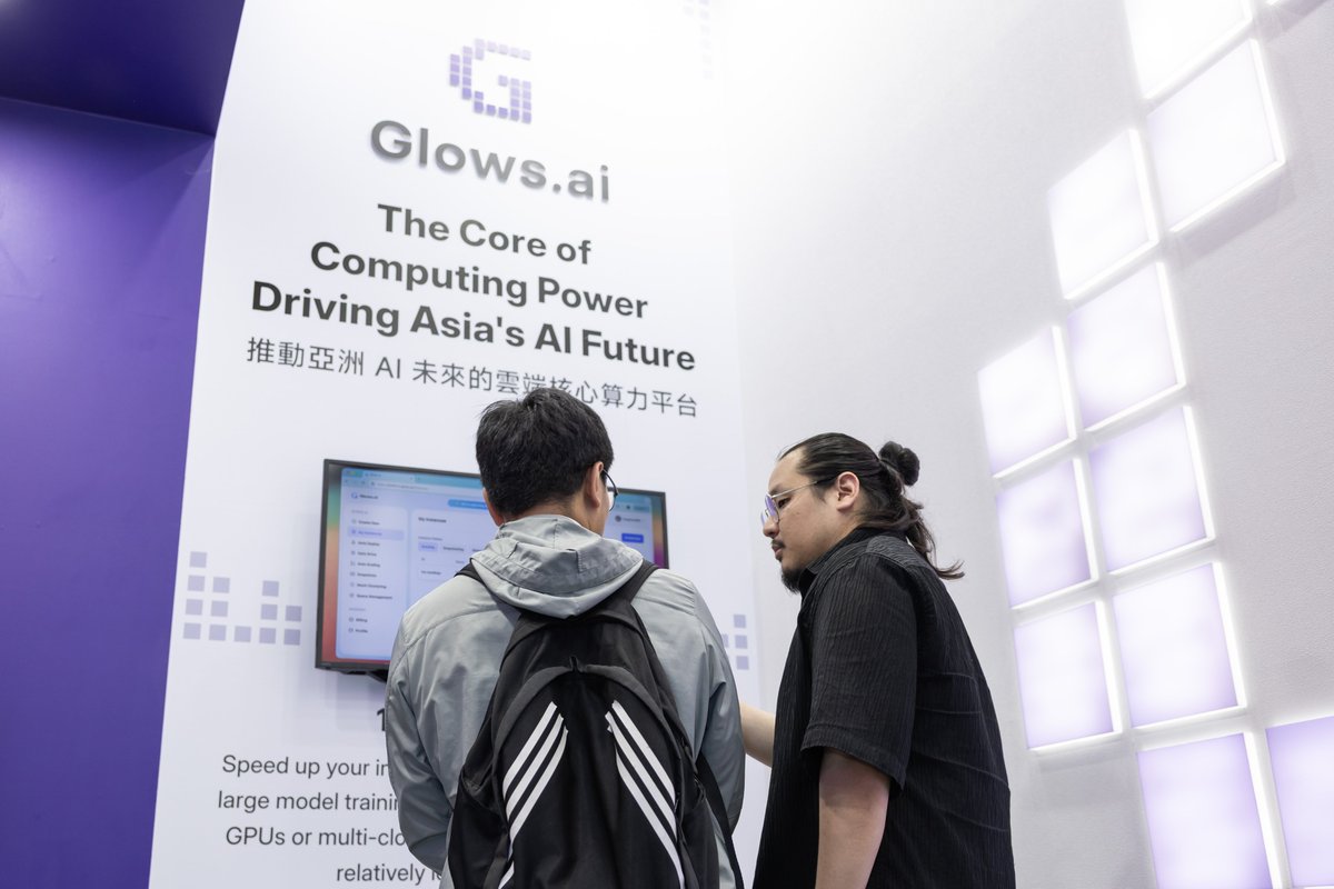 Honored to take the stage at #COMPUTEX2025!

Glows.ai was invited to present our global GPU infrastructure showcase. Our very own sales team member, Charisse, took over the spotlight to share how Glows.ai helps teams move from raw compute to
