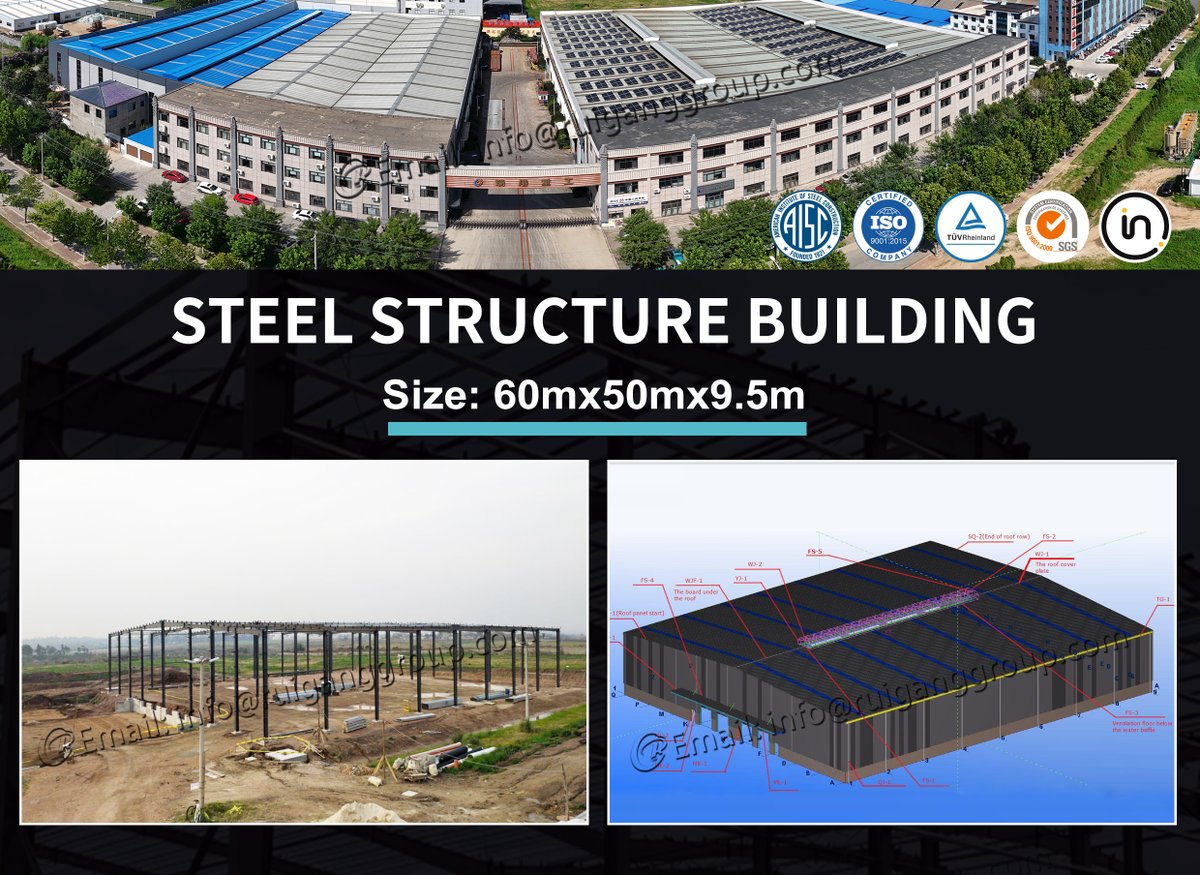 Qingdaoruigang's tweet image. 👷‍♂️Customer feedback: This steel structure building is not only strong and durable, but also flexible in design, meeting all our needs.
🎯Contact us for free quotation and design.
📞WhatsApp：wa.me/8615376767917
📧 info@ruiganggroup.com
#PEBbuilding #SteelStructureWarehouse