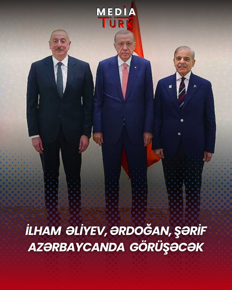 🇦🇿🇹🇷🇵🇰İlham Əliyev, Rəcəb Tayyib Ərdoğan və Şahbaz Şərif Azərbaycanda görüşəcək
instagram.com/p/DKJwl9Pt0KJ/…