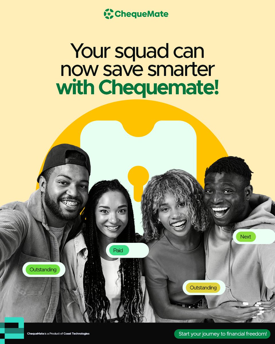 With Chequemate, everyone earns while saving! 

Visit onelink.to/ncz29W