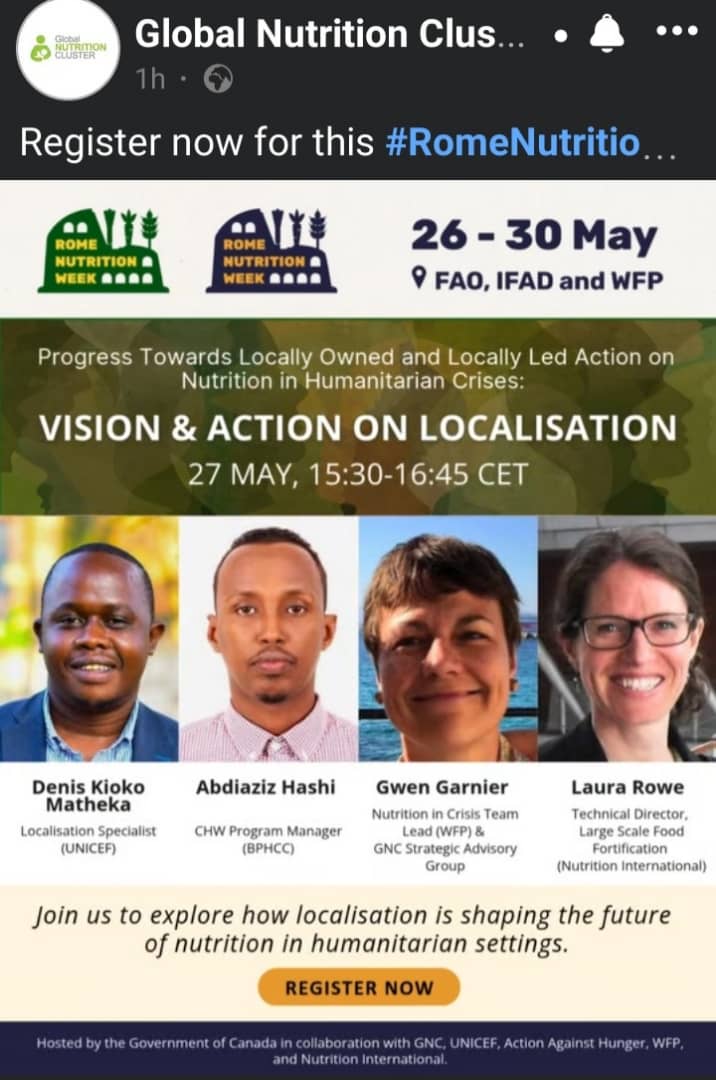 We are happy to participate in the panel organized by General Nutrition Cluster  and look forward to contributing to the discussions and exchanging ideas with fellow experts."