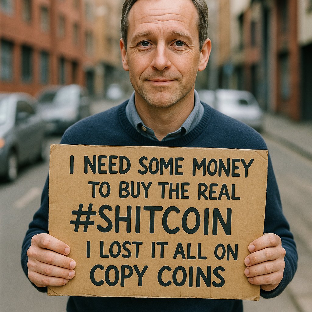 the_AlphaM1's tweet photo. If this is you today, hold your chin up. We've all buckled under FOMO in the past. 

Just know that the #antirug ONLY TRUE #SHITCOIN community is here for you @finalbitcoincto 

Join us and get to know the community, and when you're back on your feet, you'll have a solid foundation.