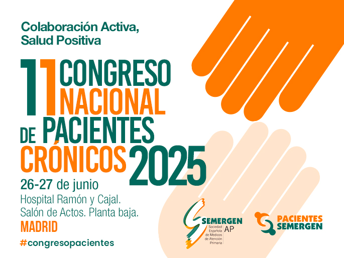 ¿Aún no te has inscrito al 11 Congreso Nacional de Pacientes Crónicos organizado por @semergenap y <a href="/PacientSemergen/">Pacientes SEMERGEN</a>?
Se celebra los días  📅26 y 27 de junio de 2025 en el 📍Hospital Ramón y Cajal. Salón de Actos (planta baja)
Tendremos:
👉Experiencias de pacientes
👉Circuito de