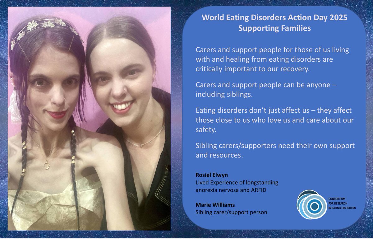 Consortium for Research in Eating Disorders (@core_ed_global) on Twitter photo Continuing our #WorldEatingDisordersActionDay countdown with <a href="/CoRe_ED_Global/">Consortium for Research in Eating Disorders</a> participant <a href="/fairysatellite/">Rosiel Elwyn 🌙🍄🦑</a> with #SupportFamilies - thank you Rosiel & Marie♥️ Continuing our #WorldEatingDisordersActionDay countdown with <a href="/CoRe_ED_Global/">Consortium for Research in Eating Disorders</a> participant <a href="/fairysatellite/">Rosiel Elwyn 🌙🍄🦑</a> with #SupportFamilies - thank you Rosiel & Marie♥️