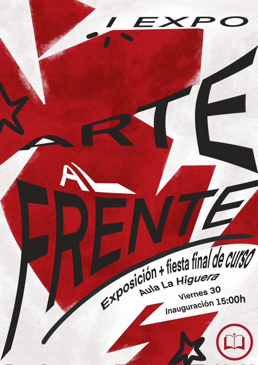 ‼️El Viernes 30 expondremos el trabajo de nuestras compañeras en el Aula La Higuera en BBAA, obras creadas en el Aula Libre. El estudiantado necesitamos espacios para crear, para imaginar, para vivir. Espacios como el Aula Libre, y otros que aún faltan. Quedáis todes invitades.