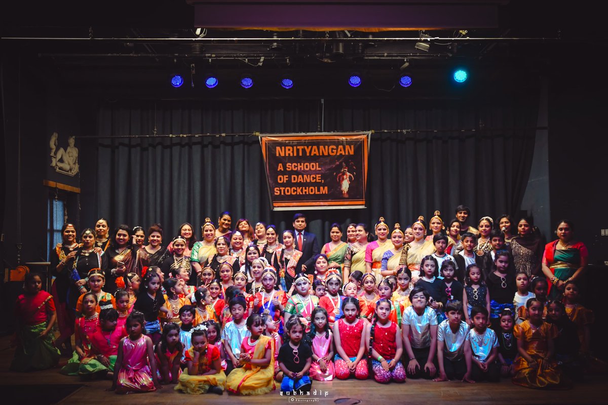 Nrityangan - A School of Dance celebrated its Annual Program in Stockholm, featuring captivating performances of Indian dance &amp; music by talented artists. These events continually strengthen the cultural bonds between India and Sweden.  
#CulturalExchange #SwedenIndiaSambandh